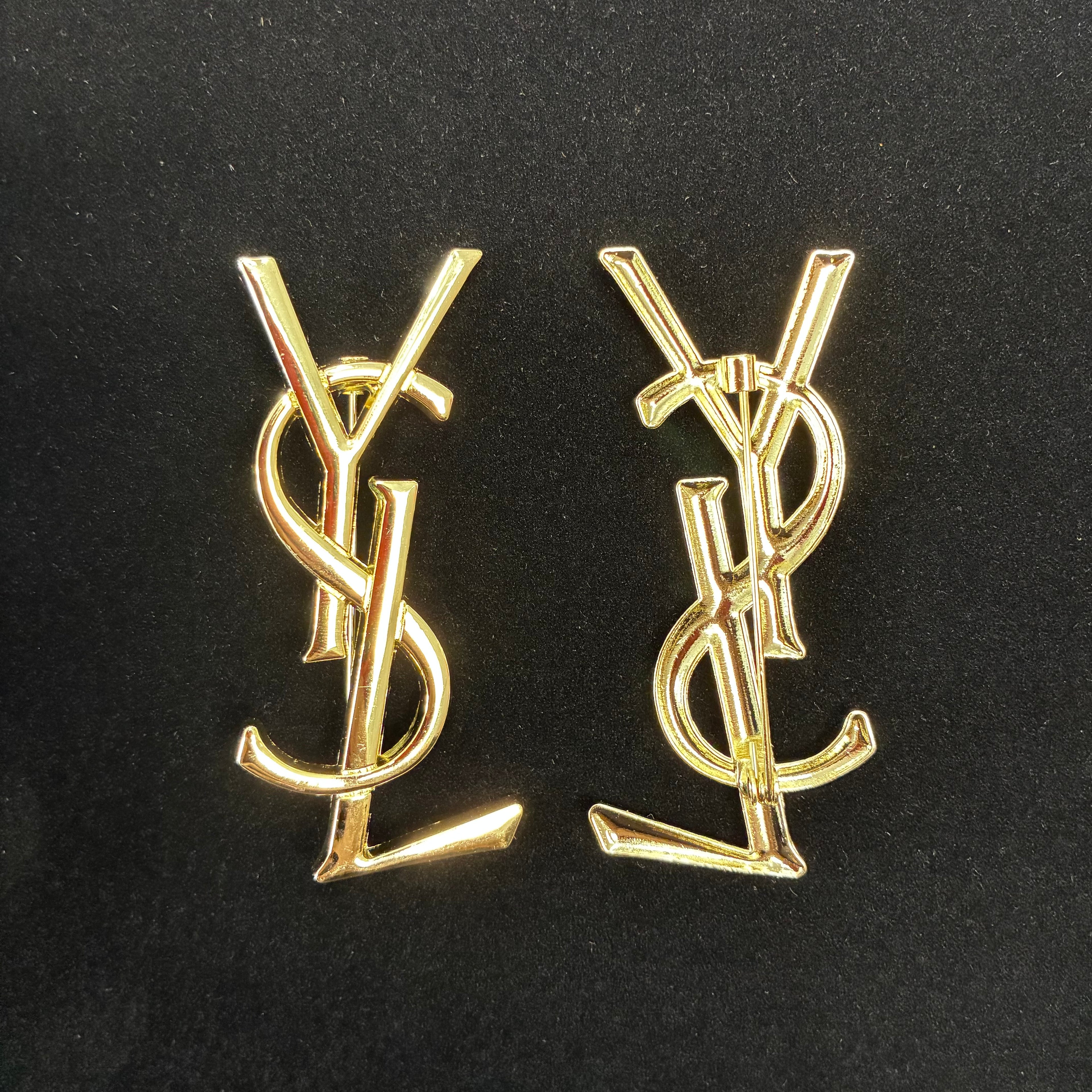 Black Designer Inspired Custom Necktie Necklace - YSL